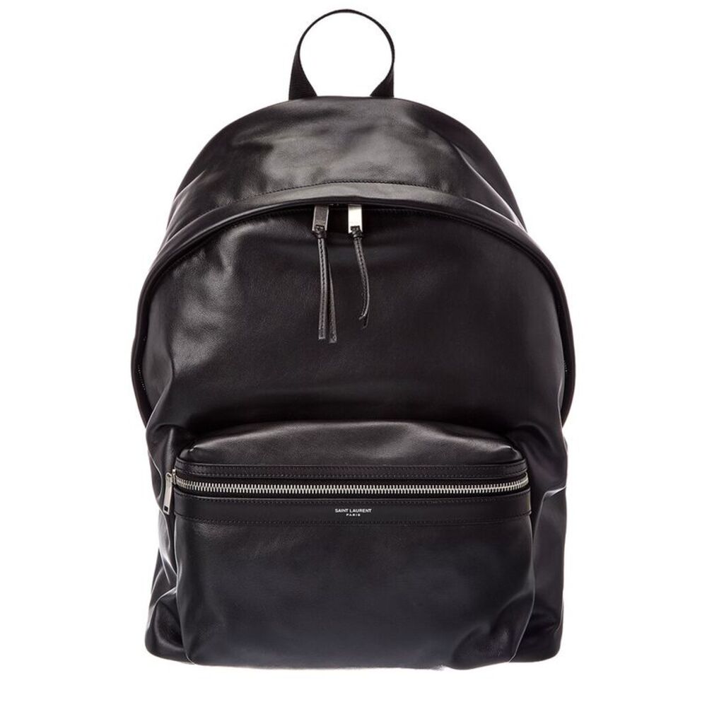 Saint Laurent City Matte Leather Backpack